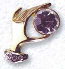 Фаберлик в Ижевске. Брошь - Рука с красным камнем.